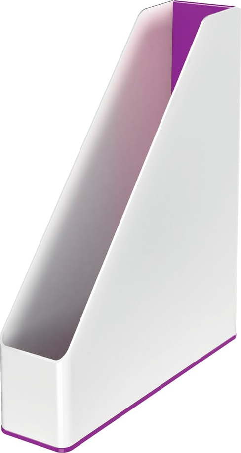 Bílo-fialový stojan na časopisy Leitz WOW Leitz