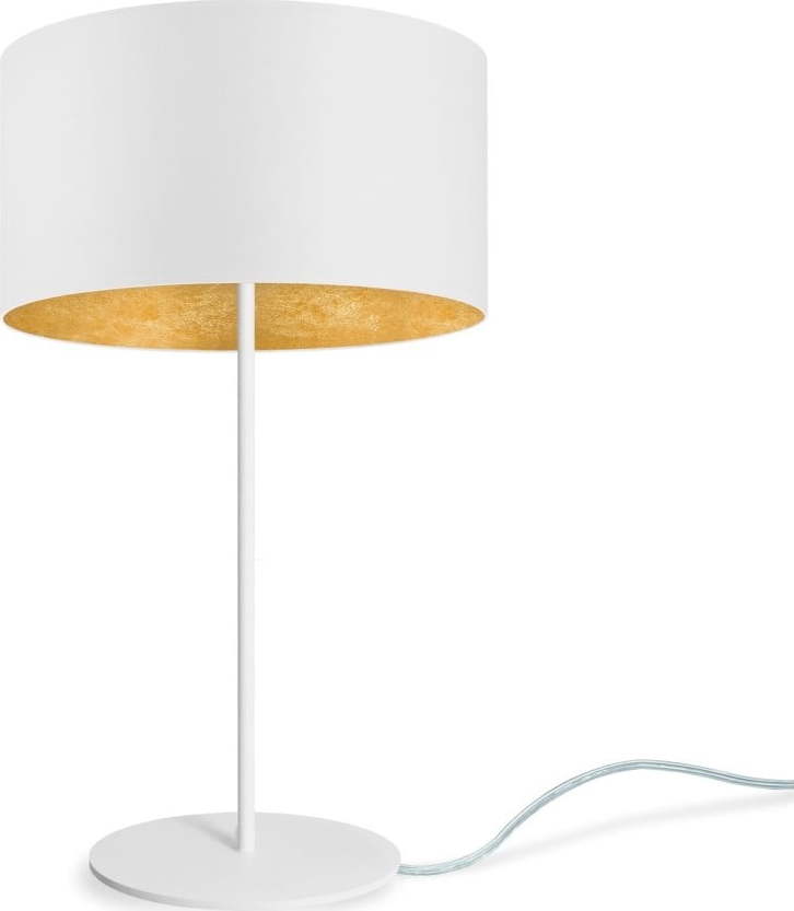 Bílá stolní lampa Sotto Luce MIKA Gold M