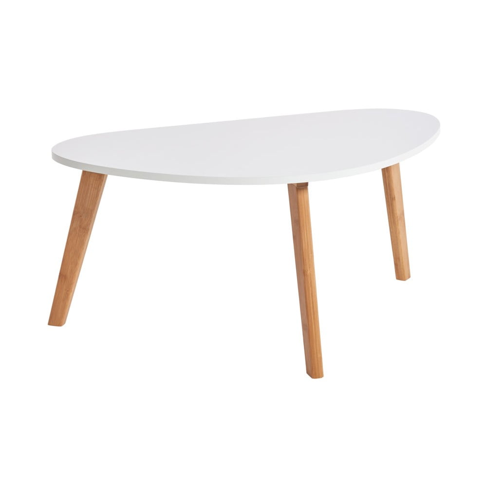 Bílý konferenční stolek loomi.design Skandinavian
