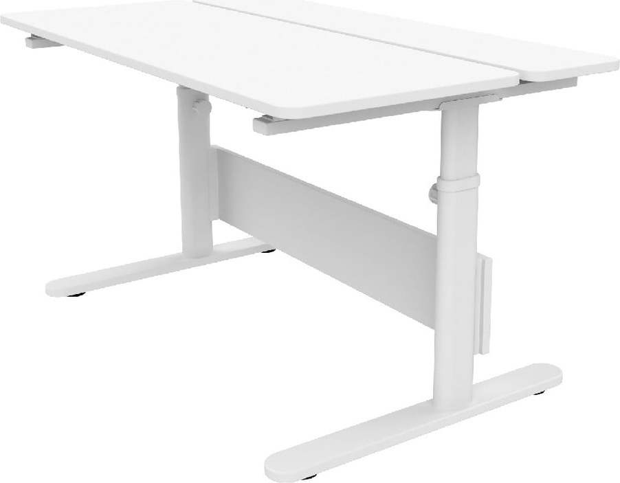 Bílý psací stůl s nastavitelnou výškou Flexa Evo Split Flexa