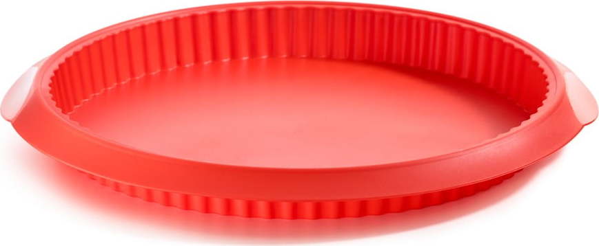 Červená silikonová forma na quiche Lékué