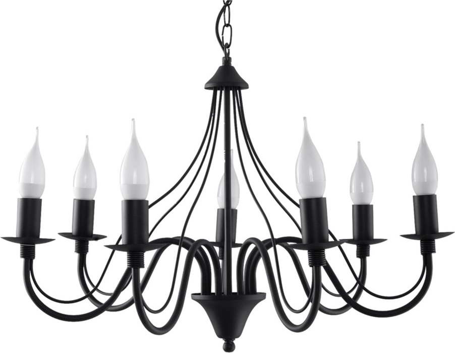 Černé závěsné svítidlo Nice Lamps Fiorano 7 Nice Lamps