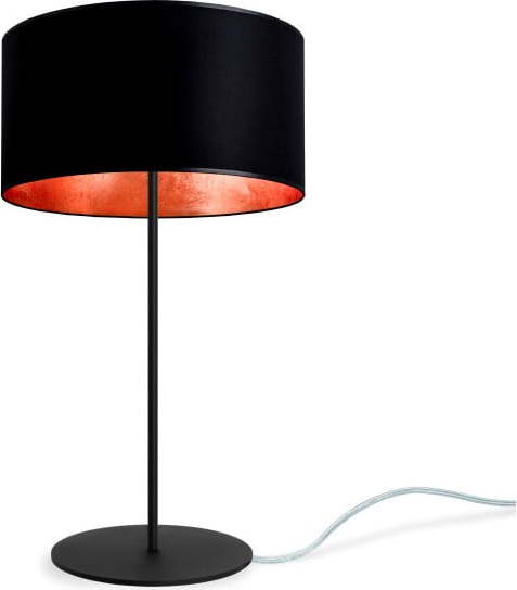 Černo-měděná stolní lampa Sotto Luce MIKA M 1T Sotto Luce