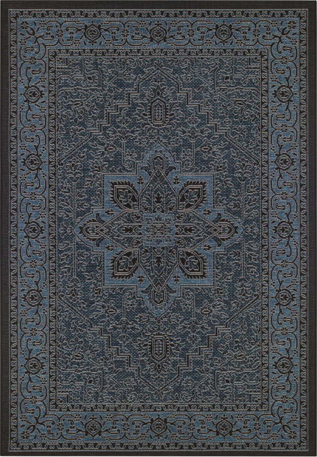 Černo-šedý venkovní koberec NORTHRUGS Anjara