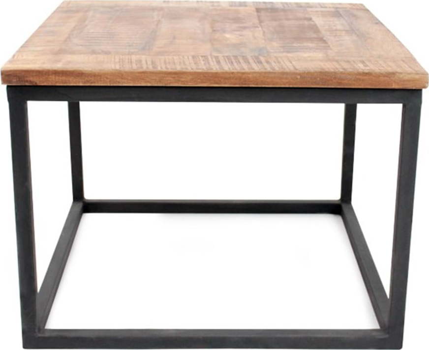 Černý konferenční stolek s deskou z mangového dřeva LABEL51 Box LABEL51