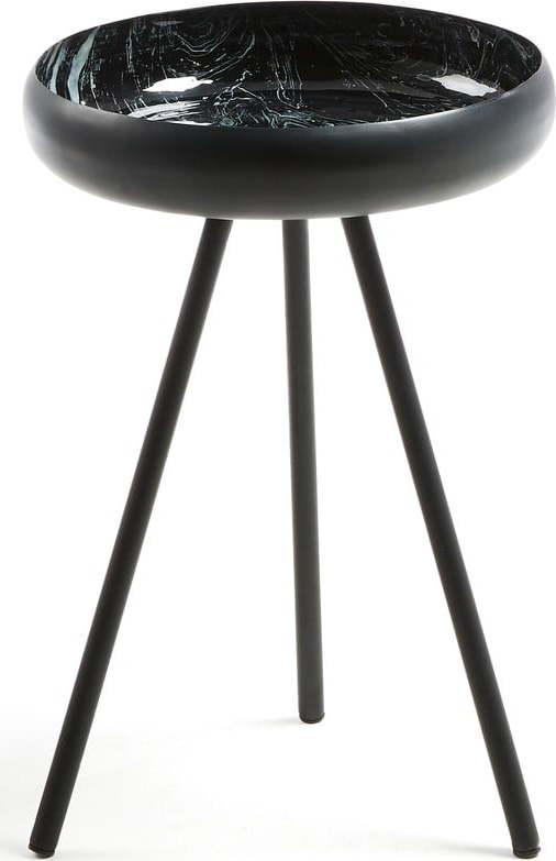 Černý odkládací stolek La Forma Reuber