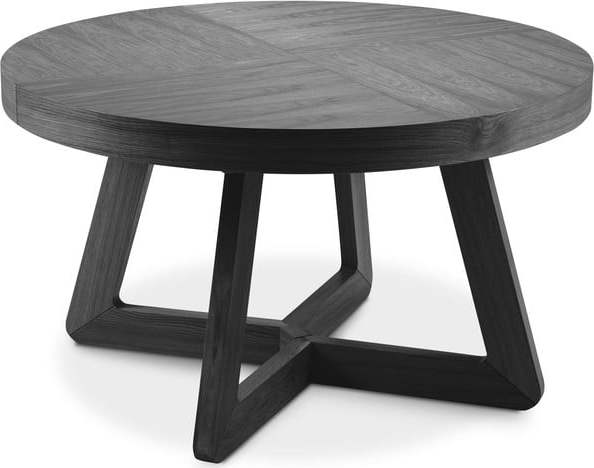 Černý rozkládací stůl z dubového dřeva Windsor & Co Sofas Bodil