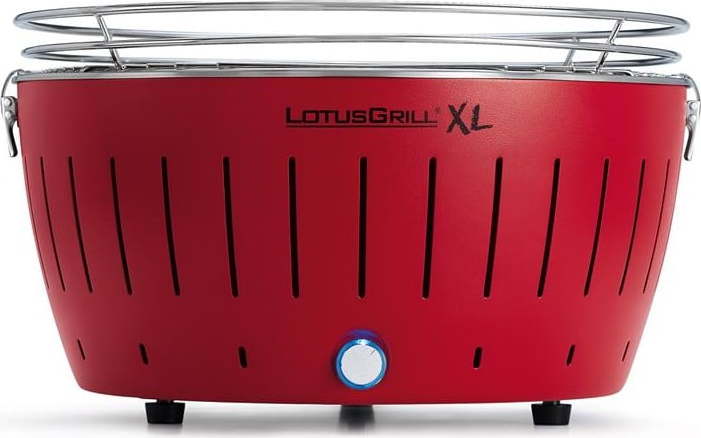 Červený bezkouřový gril LotusGrill XL LotusGrill