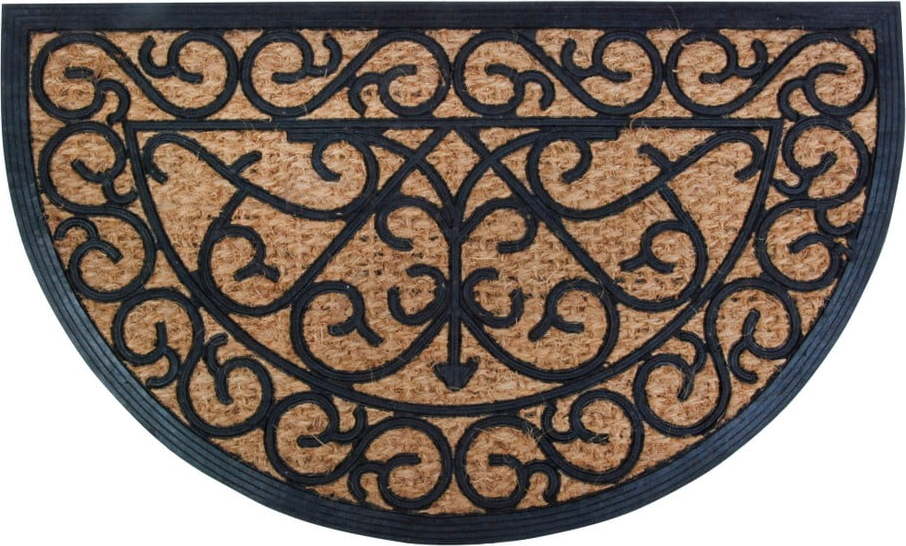Gumová půlkruhová rohožka s kokosovým vláknem Esschert Design Ornamental Esschert Design