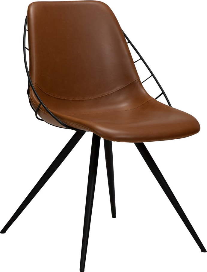 Hnědá jídelní židle z imitace kůže DAN-FORM Denmark Sway ​​​​​DAN-FORM Denmark