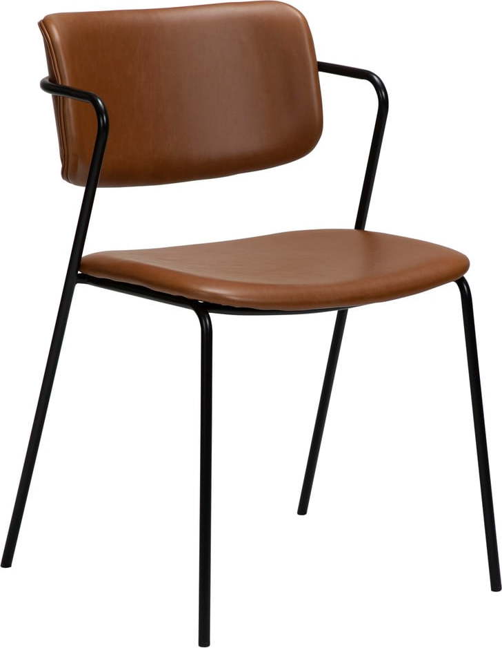 Hnědá židle z imitace kůže DAN-FORM Denmark Zed ​​​​​DAN-FORM Denmark