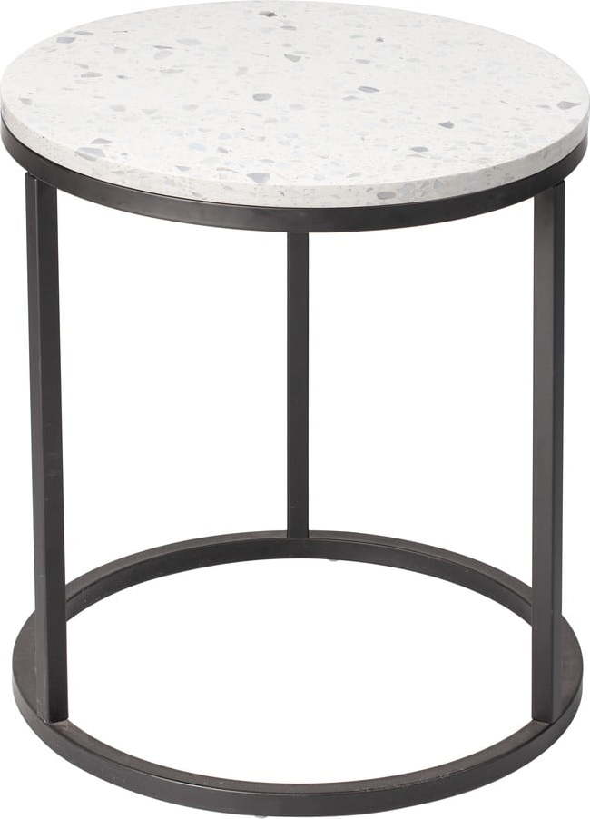 Odkládací stolek s kamennou deskou RGE Bianco