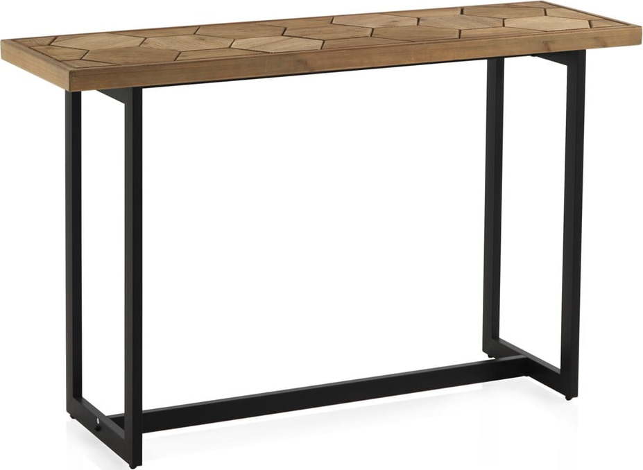 Konzolový stůl s černou železnou konstrukcí Geese Honeycomb Geese
