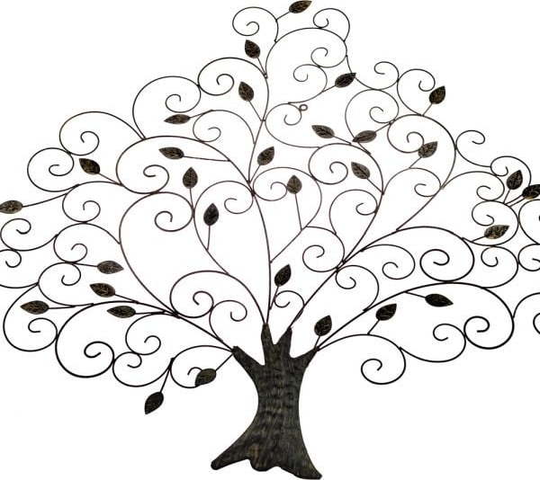 Kovová nástěnná dekorace Dakls Tree Dakls