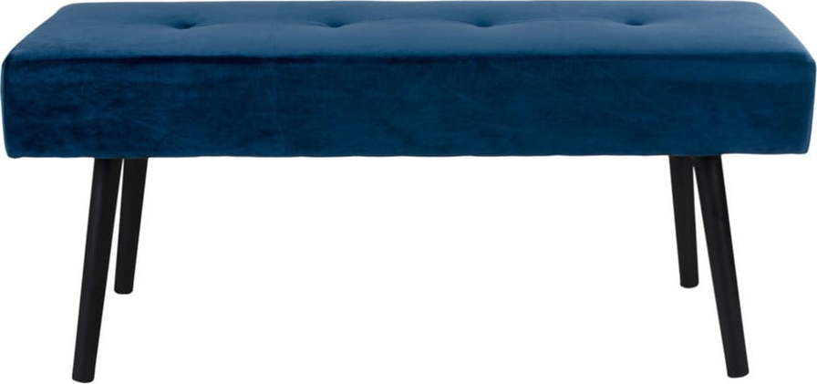 Modrá sametová lavice loomi.design Skiby loomi.design