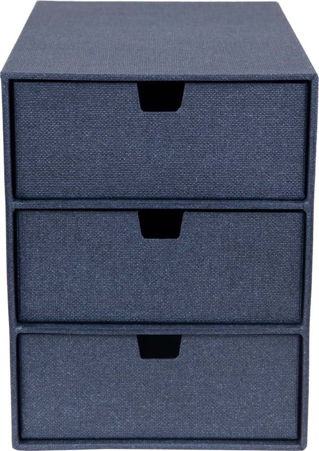 Modrý zásuvkový box se 3 šuplíky Bigso Box of Sweden Ingrid Bigso Box of Sweden