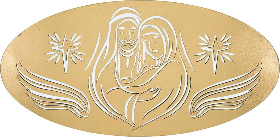 Nástěnná dekorace ve zlaté barvě Mauro Ferretti Nativity Mauro Ferretti