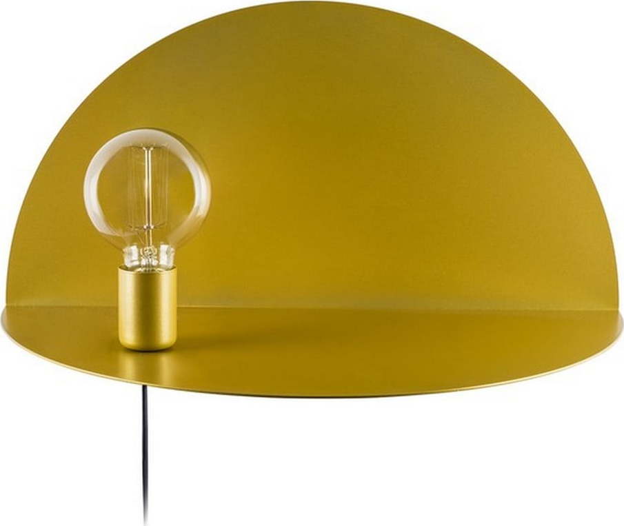 Nástěnné svítidlo s poličkou ve zlaté barvě Homemania Decor Shelfie Homemania Decor