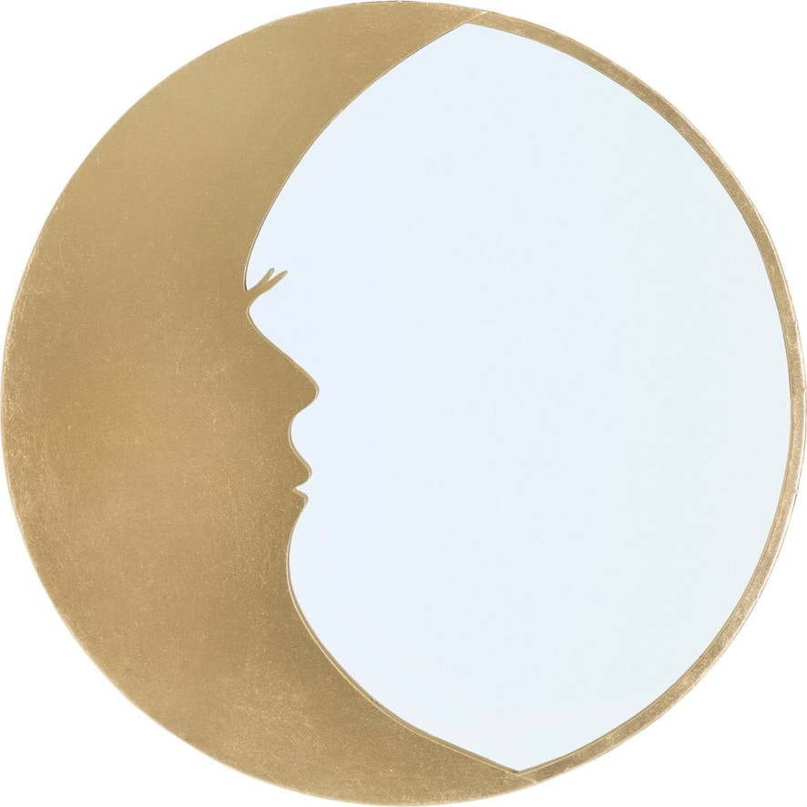 Nástěnné zrcadlo s detaily ve zlaté barvě Mauro Ferretti Moon