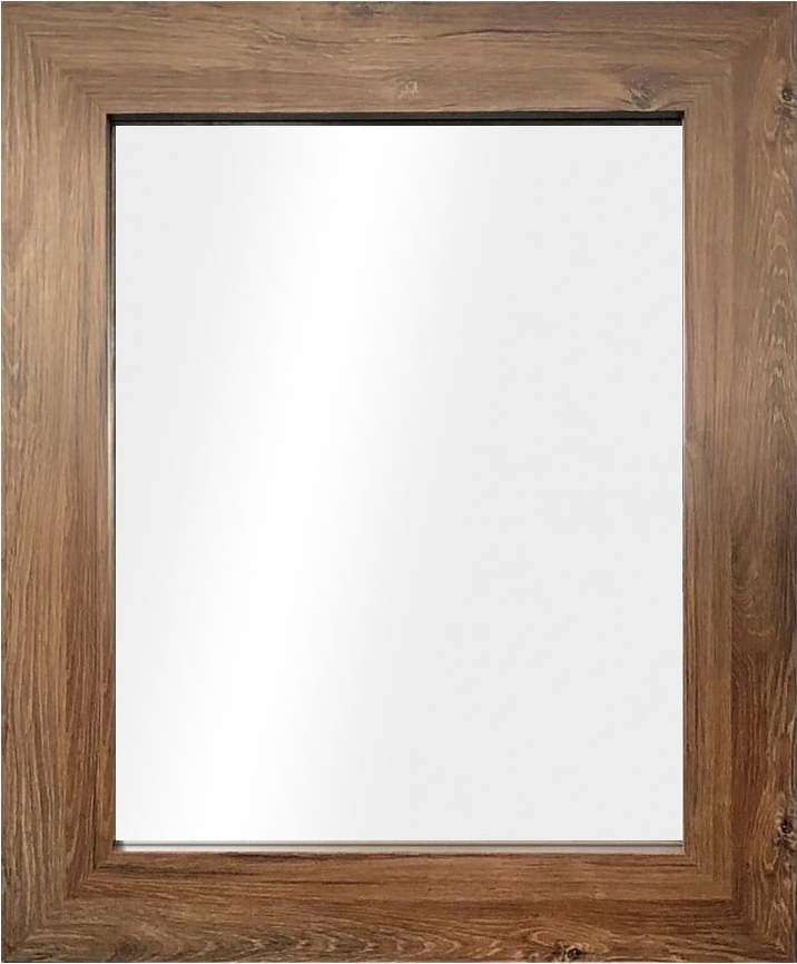 Nástěnné zrcadlo v hnědém rámu Styler Jyvaskyla