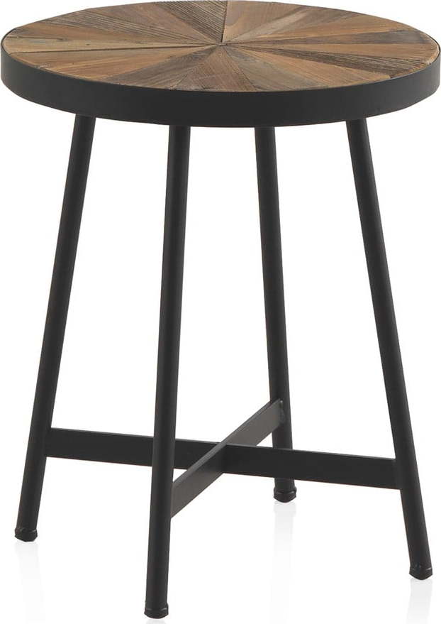 Odkládací stolek s černou železnou konstrukcí Geese Sunrays