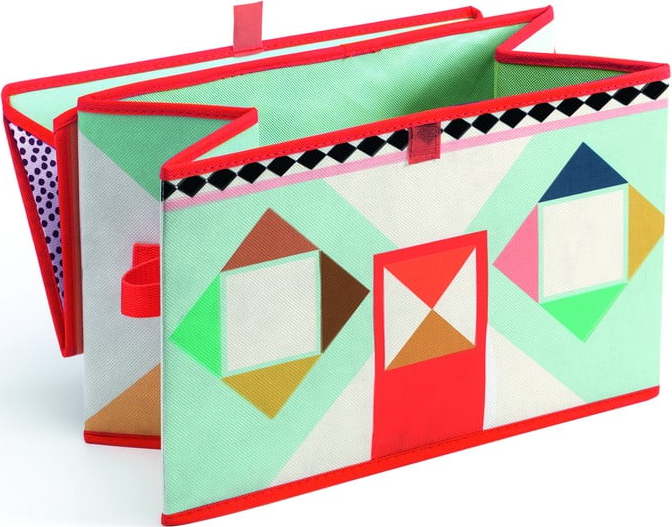 Pestrobarevná krabička na hračky Djeco Domeček DJECO