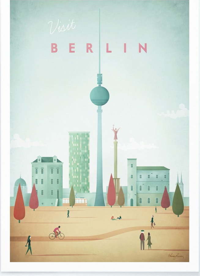 Plakát Travelposter Berlin