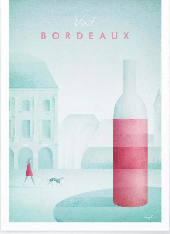 Plakát Travelposter Bordeaux