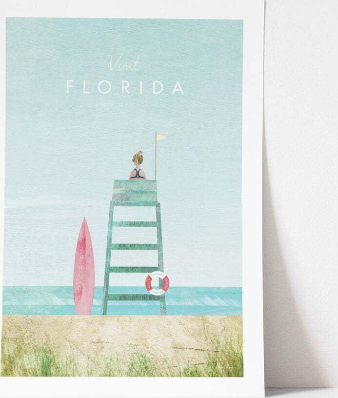 Plakát Travelposter Florida