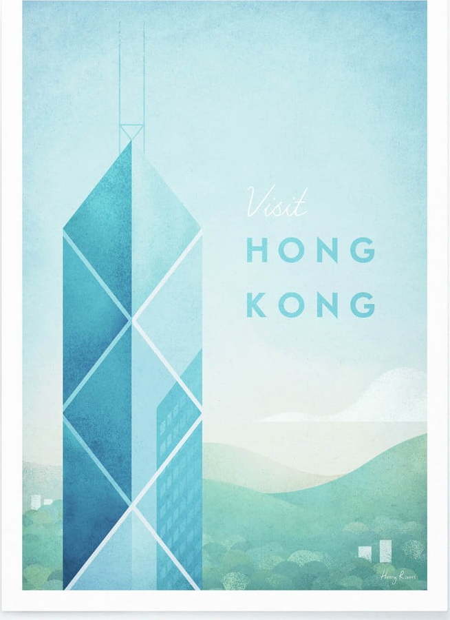 Plakát Travelposter Hong Kong