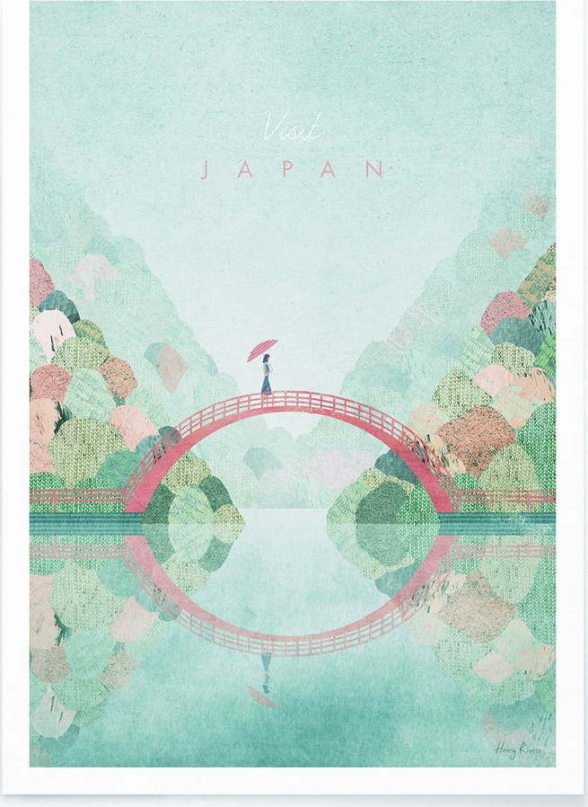 Plakát Travelposter Japan II
