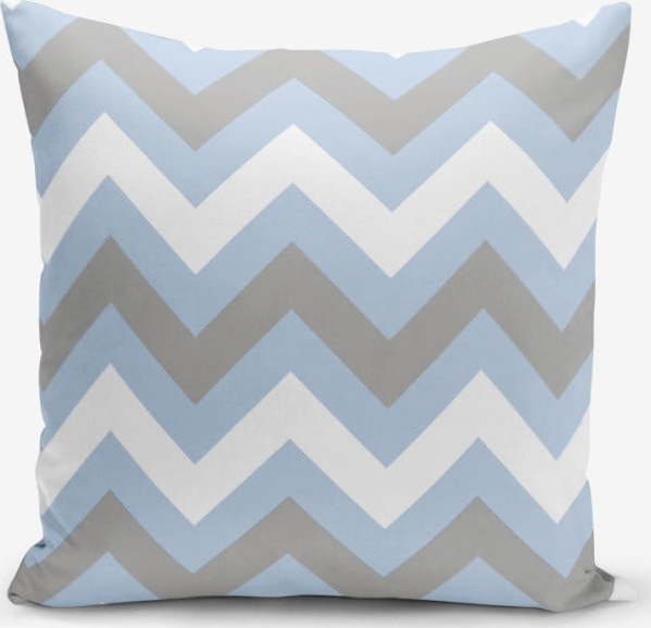Povlak na polštář Minimalist Cushion Covers Zigzag Blue