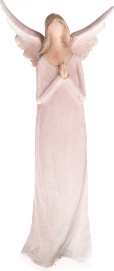 Růžová dekorativní soška Dakls Praying Angel
