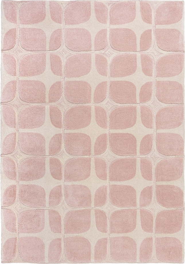 Růžový koberec Flair Rugs Mesh