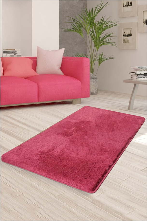 Růžový koberec Milano