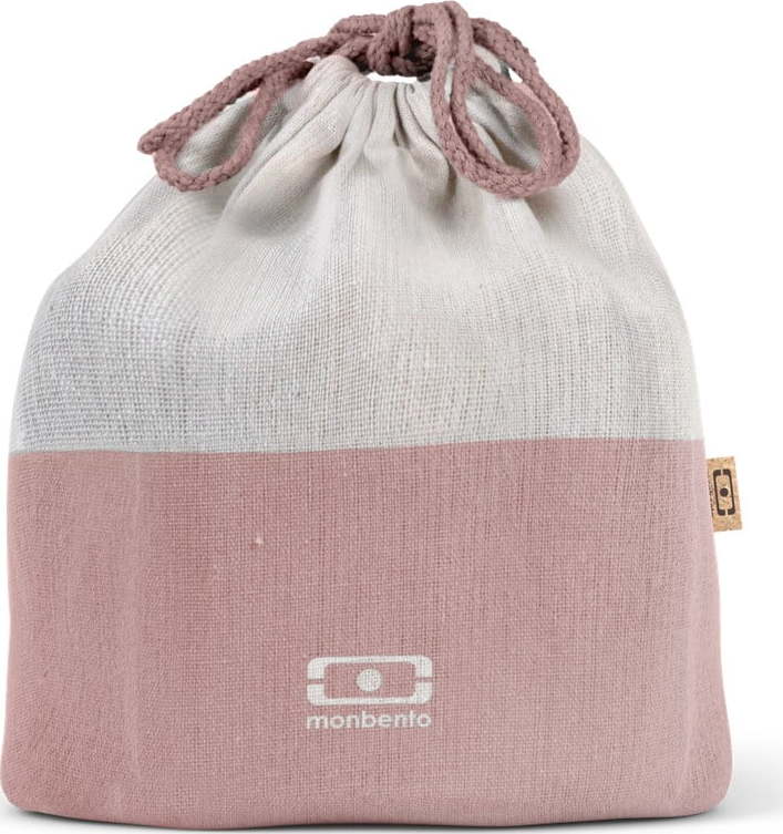 Růžový textilní sáček na svačinový box Monbento Pochette monbento
