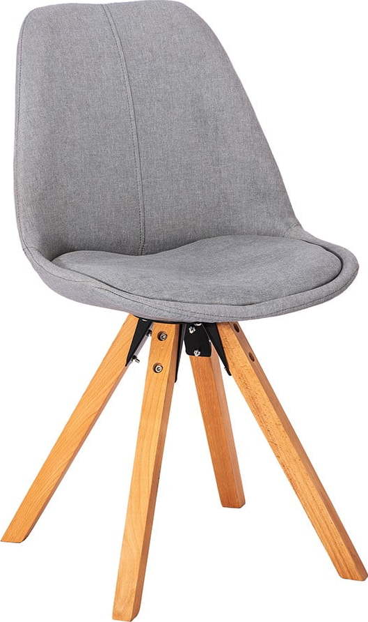 Sada 2 světle šedých jídelních židlí loomi.design Dima loomi.design