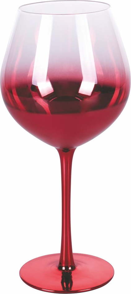 Sada 6 červených sklenic na víno Villa d'Este Avenue