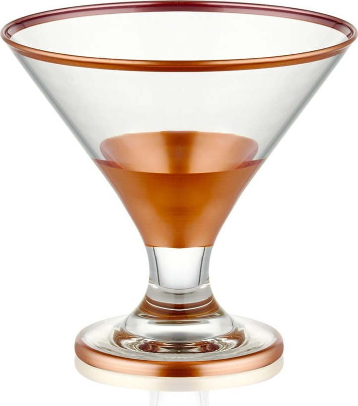 Sada 6 koktejlových skleniček Mia Glam Bronze