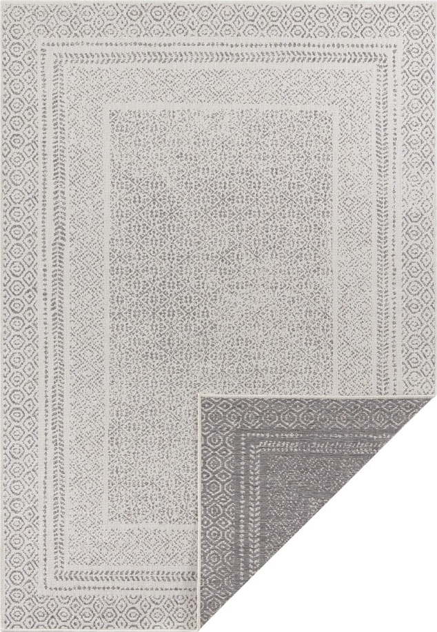 Šedo-bílý venkovní koberec Ragami Berlin