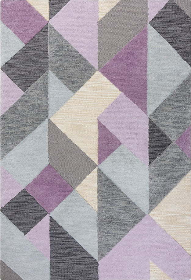 Šedo-fialový koberec Flair Rugs Icon