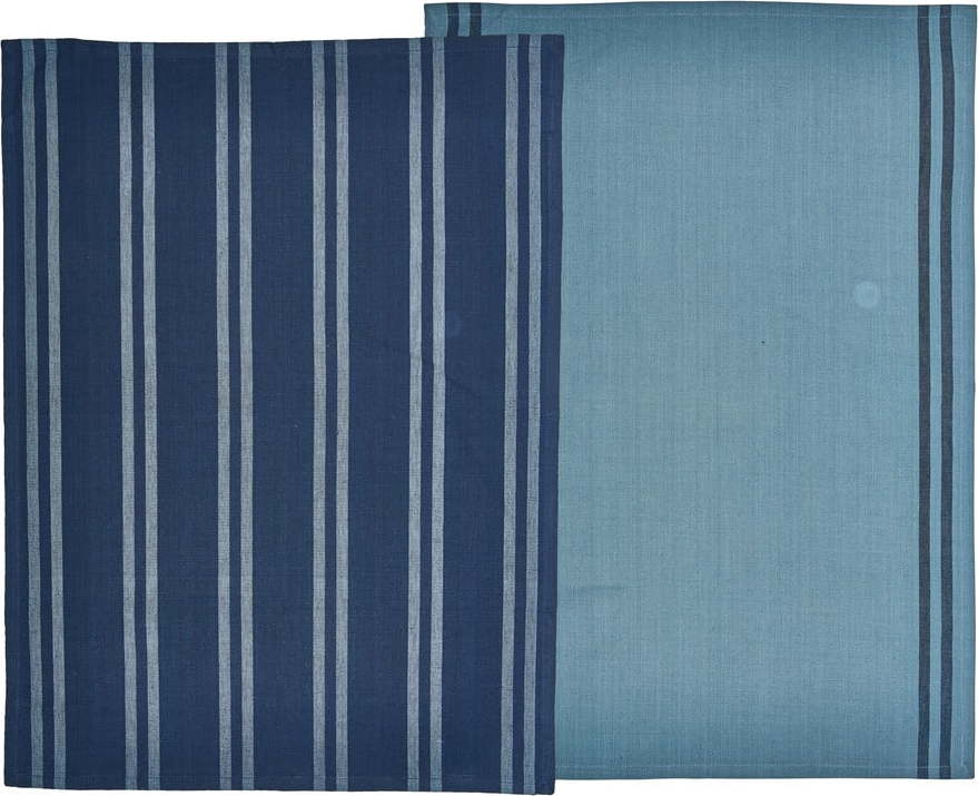 Set 2 modrých utěrek z bavlny Södahl