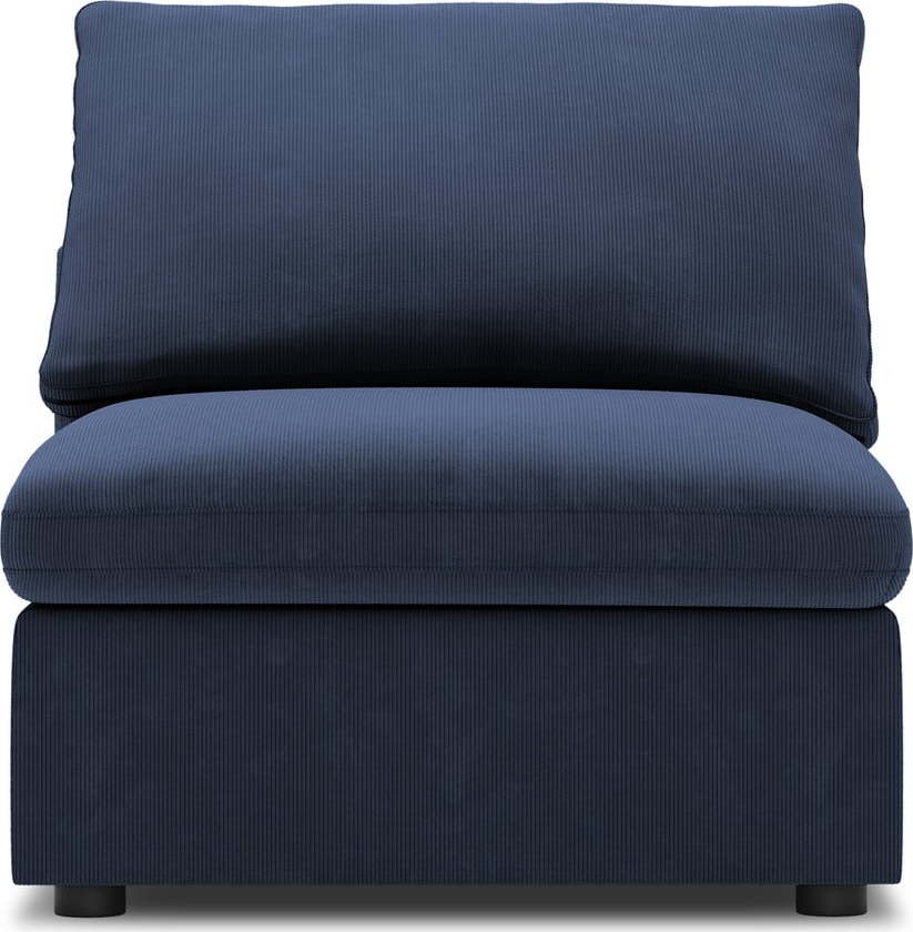 Tmavě modrá prostřední část modulární manšestrové pohovky Windsor & Co Sofas Galaxy Windsor & Co Sofas