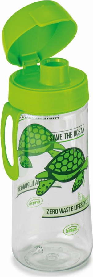 Zelená láhev na vodu Snips Turtle
