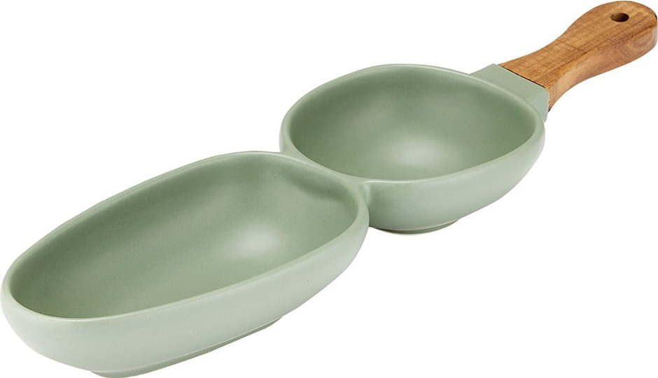 Zelená porcelánová servírovací miska Ladelle Essentials Ladelle