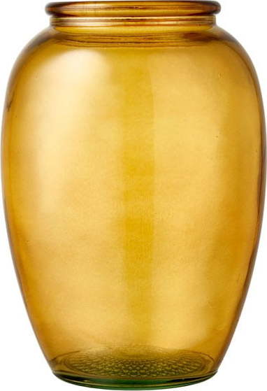 Žlutá skleněná váza Bitz Kusintha
