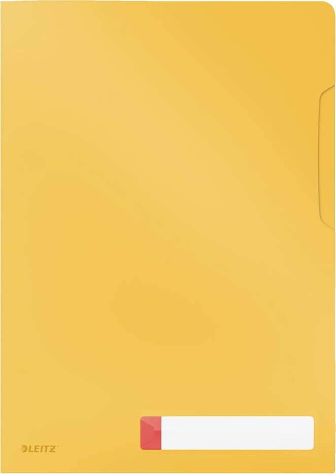 Žluté neprůhledné kancelářské desky Leitz Cosy
