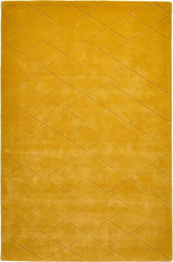 Žlutý vlněný koberec Think Rugs Kasbah