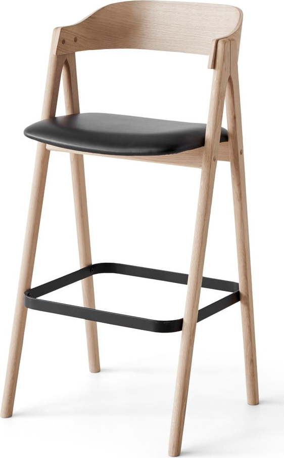 Barová židle s koženým sedákem Findahl by Hammel Mette