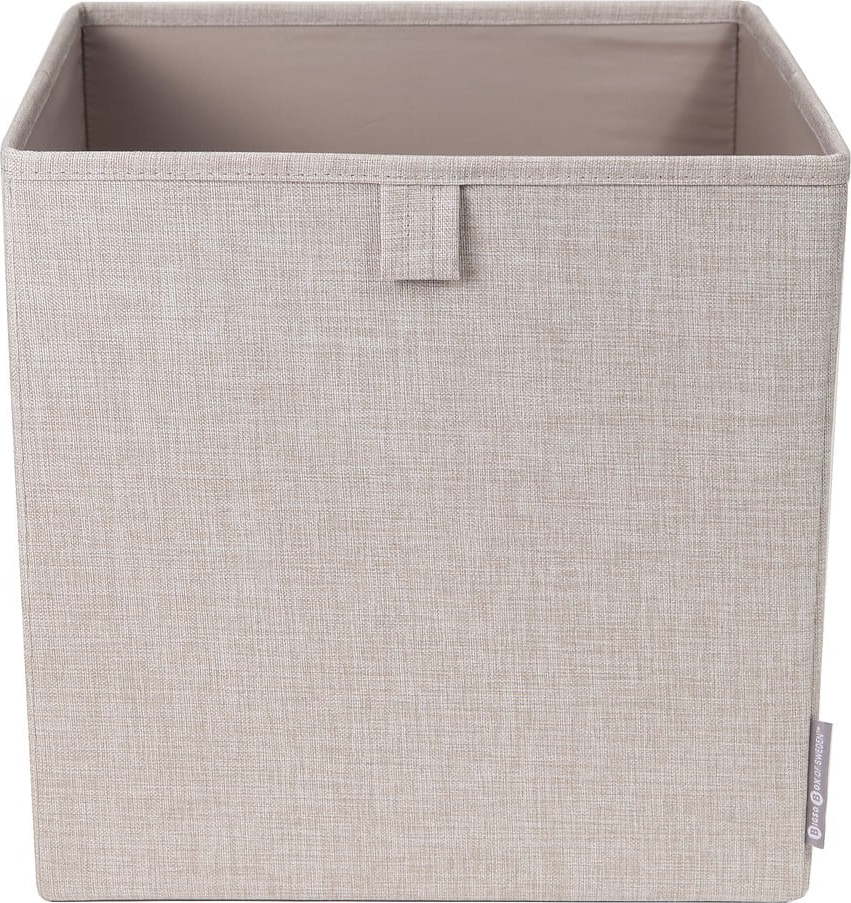 Béžový úložný box Bigso Box of Sweden Cube Bigso Box of Sweden